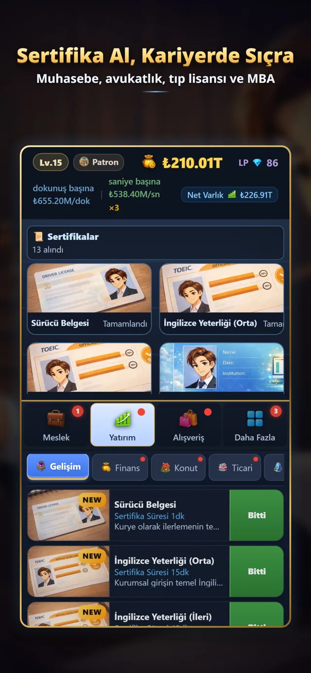 Sertifikalar